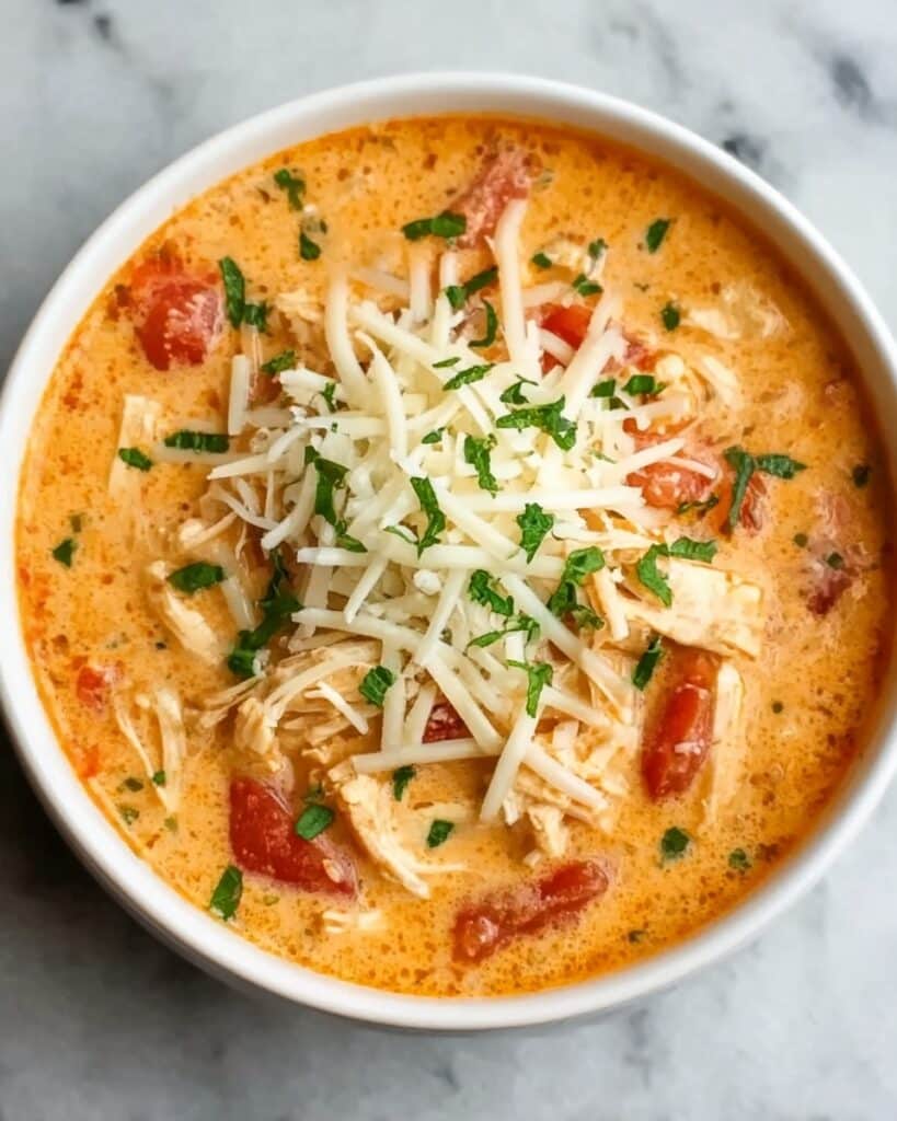 Crock Pot Creamy Chicken Parmesan Soup Recipe