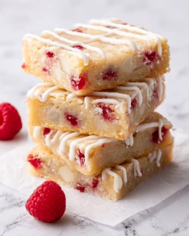 Raspberry White Chocolate Blondies Recipe
