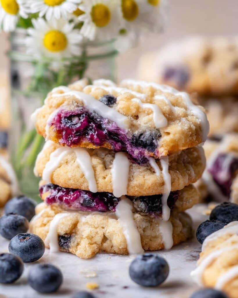 Blueberry Coffee Cake Cookies Recipe