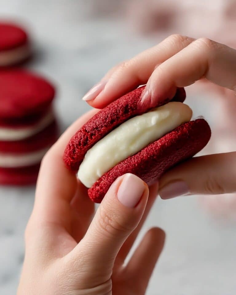 Red Velvet Cookie Sandwiches Recipe