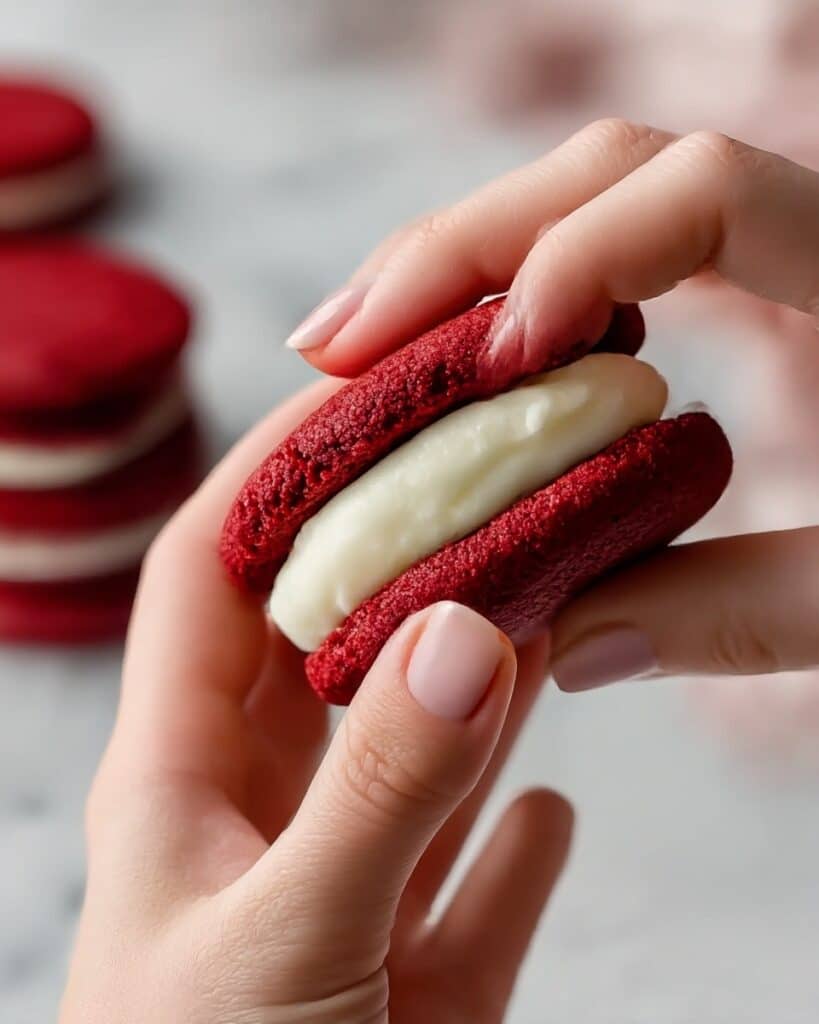 Red Velvet Cookie Sandwiches Recipe