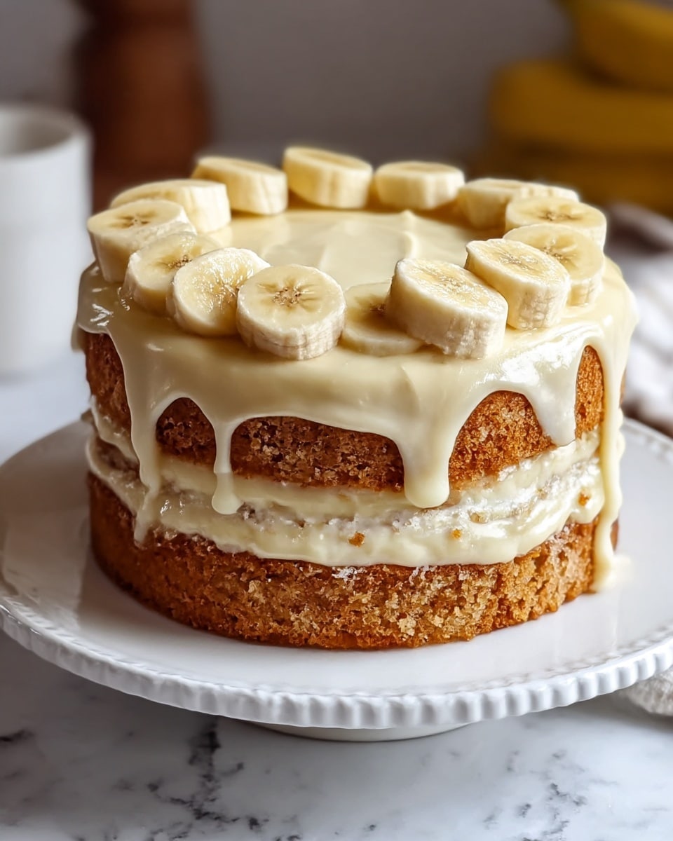 Heavenly Banana Cake With Cream Cheese Frosting Recipe
