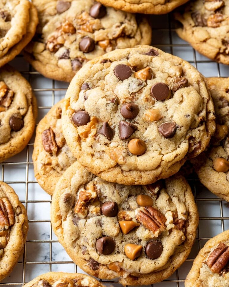 Caramel Pecan Chocolate Chip Cookies Recipe
