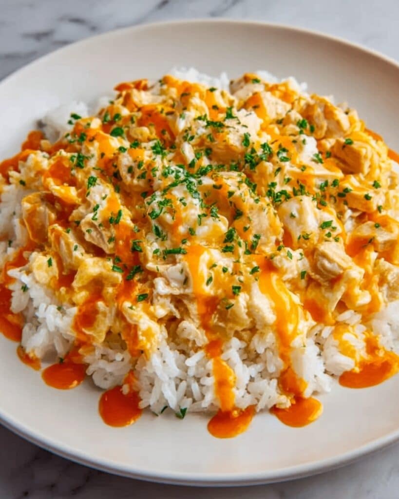 Cheesy Buffalo Chicken and Rice Recipe