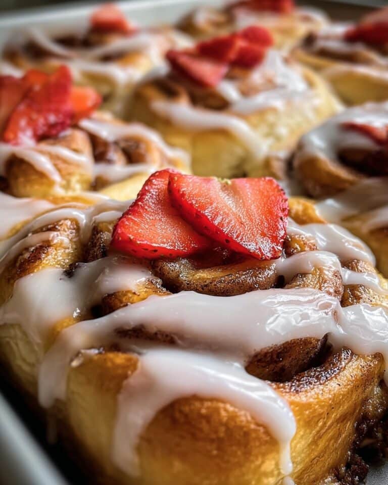 Pressure Cooker Strawberry Cinnamon Rolls Recipe