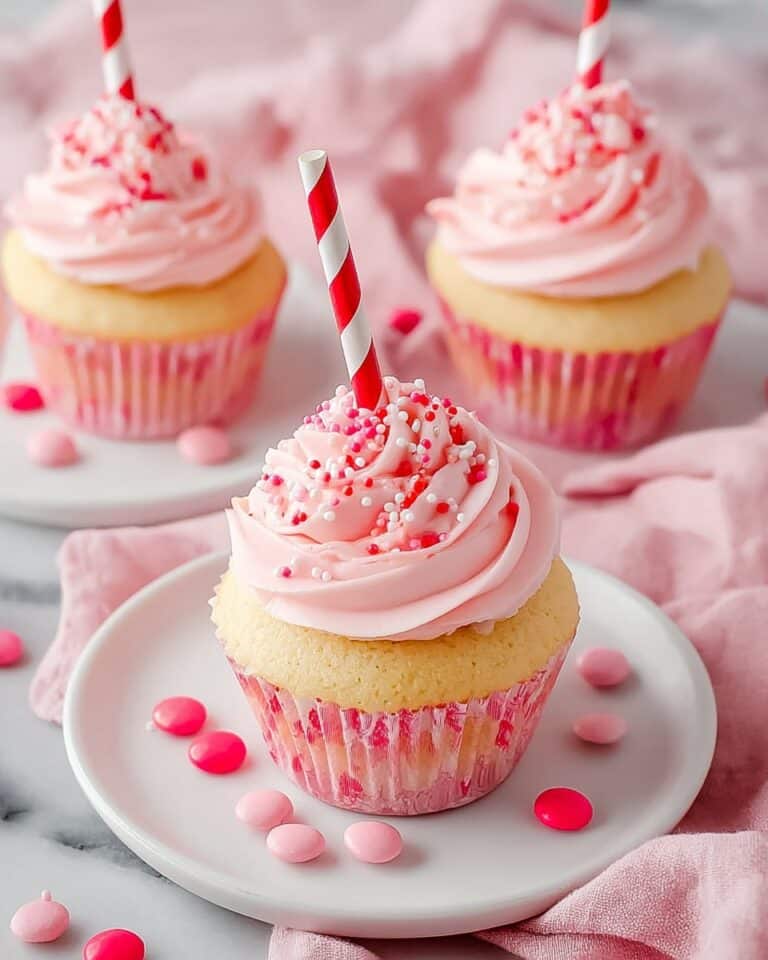Strawberry Milkshake Cupcakes Recipe