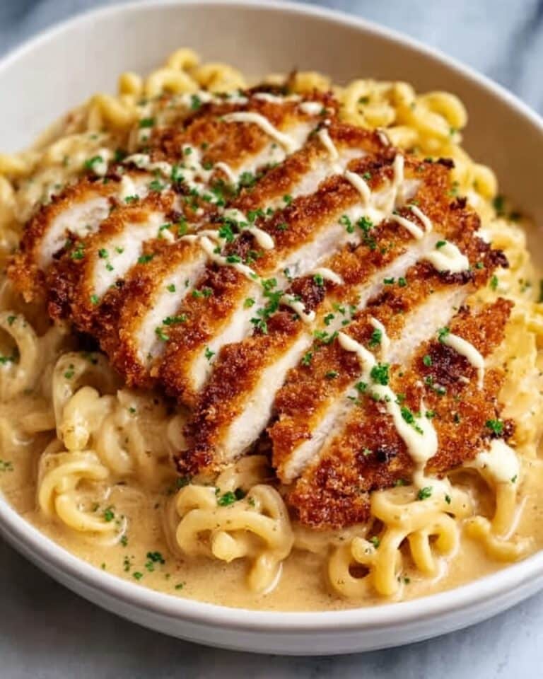Crispy Chicken with Creamy Pasta Recipe