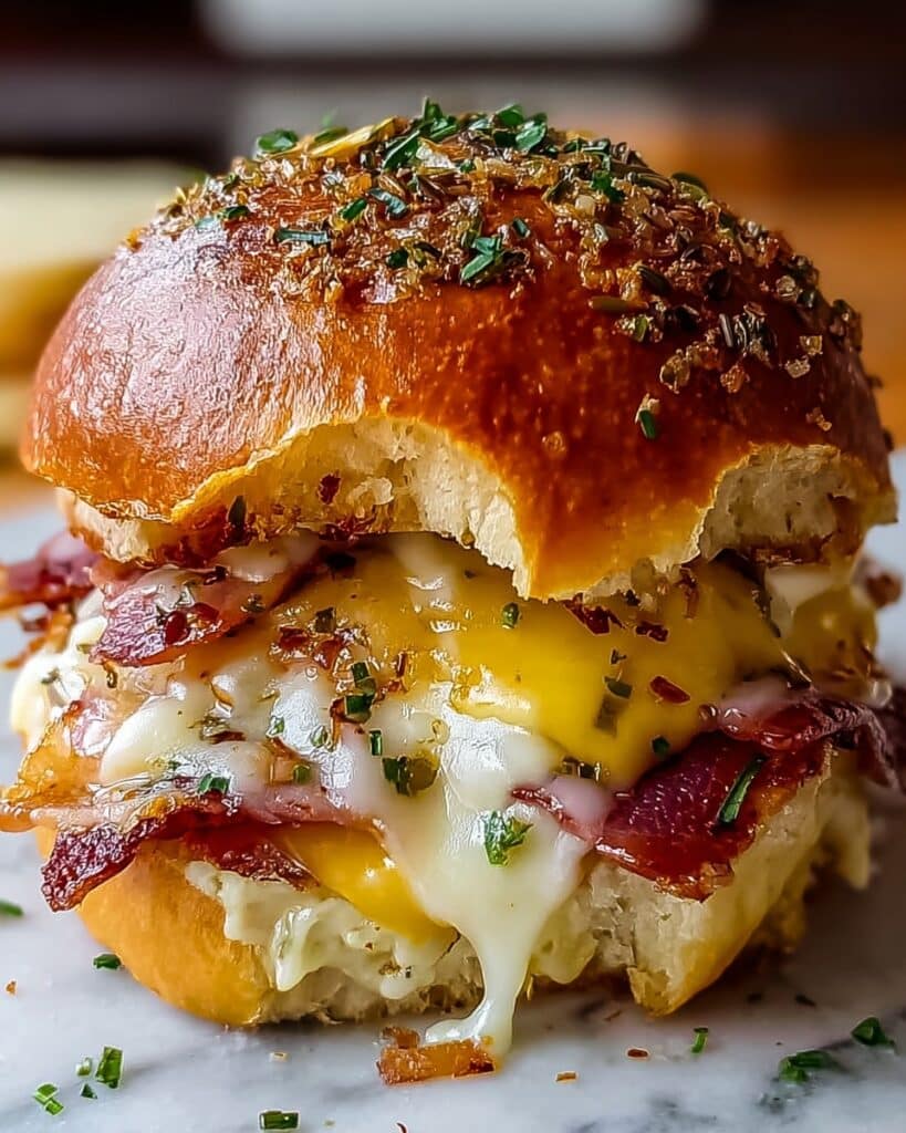 Irresistibly Cheesy Baked Italian Grinder Sliders Delight Recipe