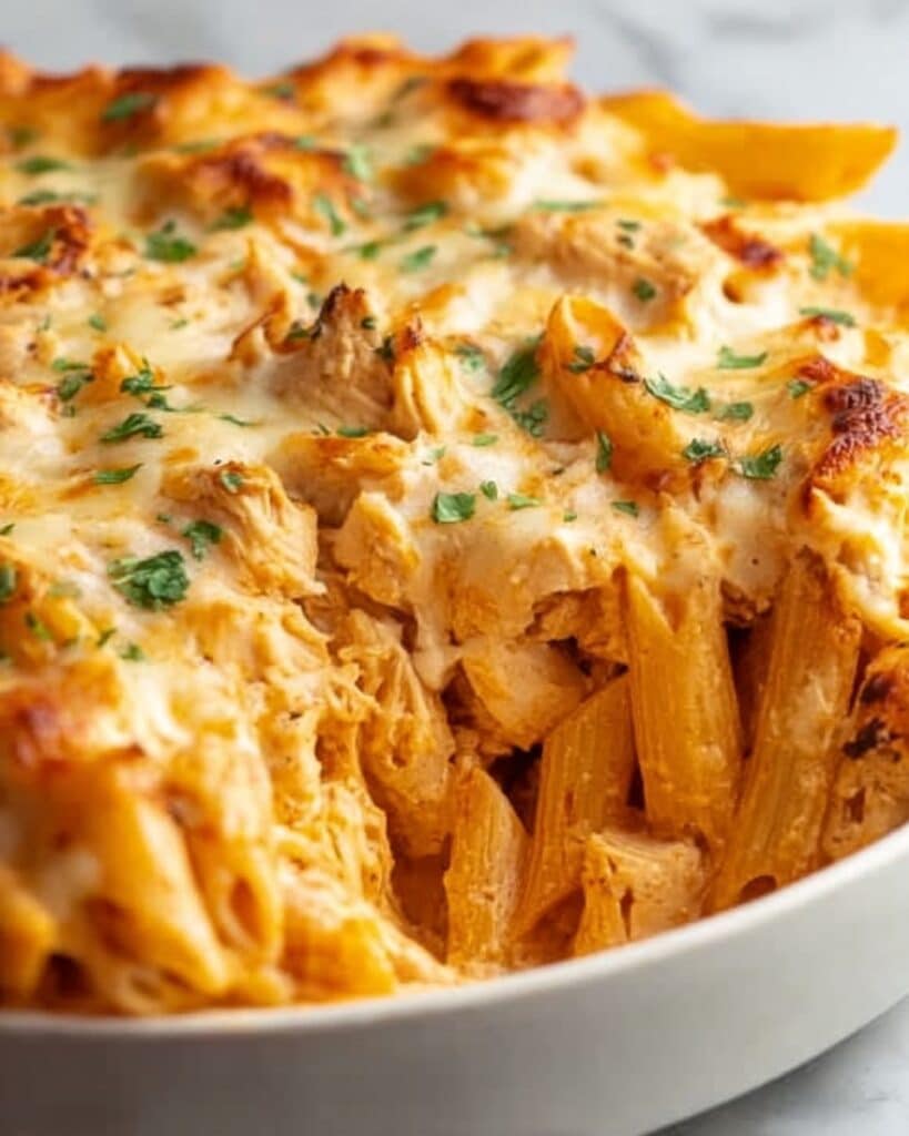 One Pot Buffalo Chicken Pasta Recipe