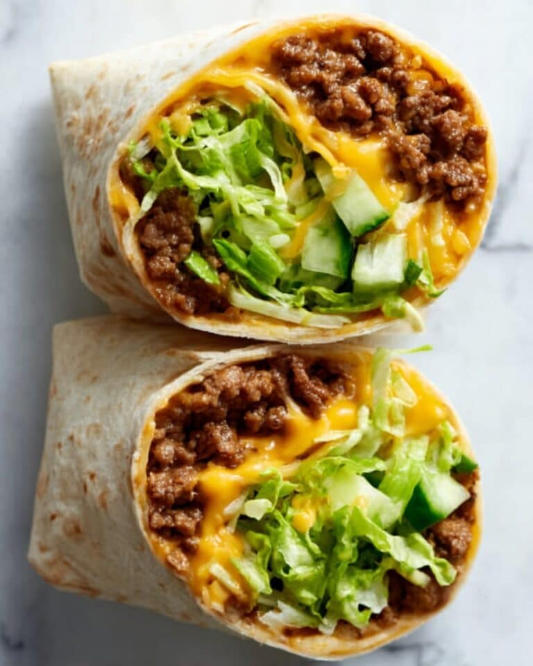 Crispy Onion Smash Burger Wrap Recipe