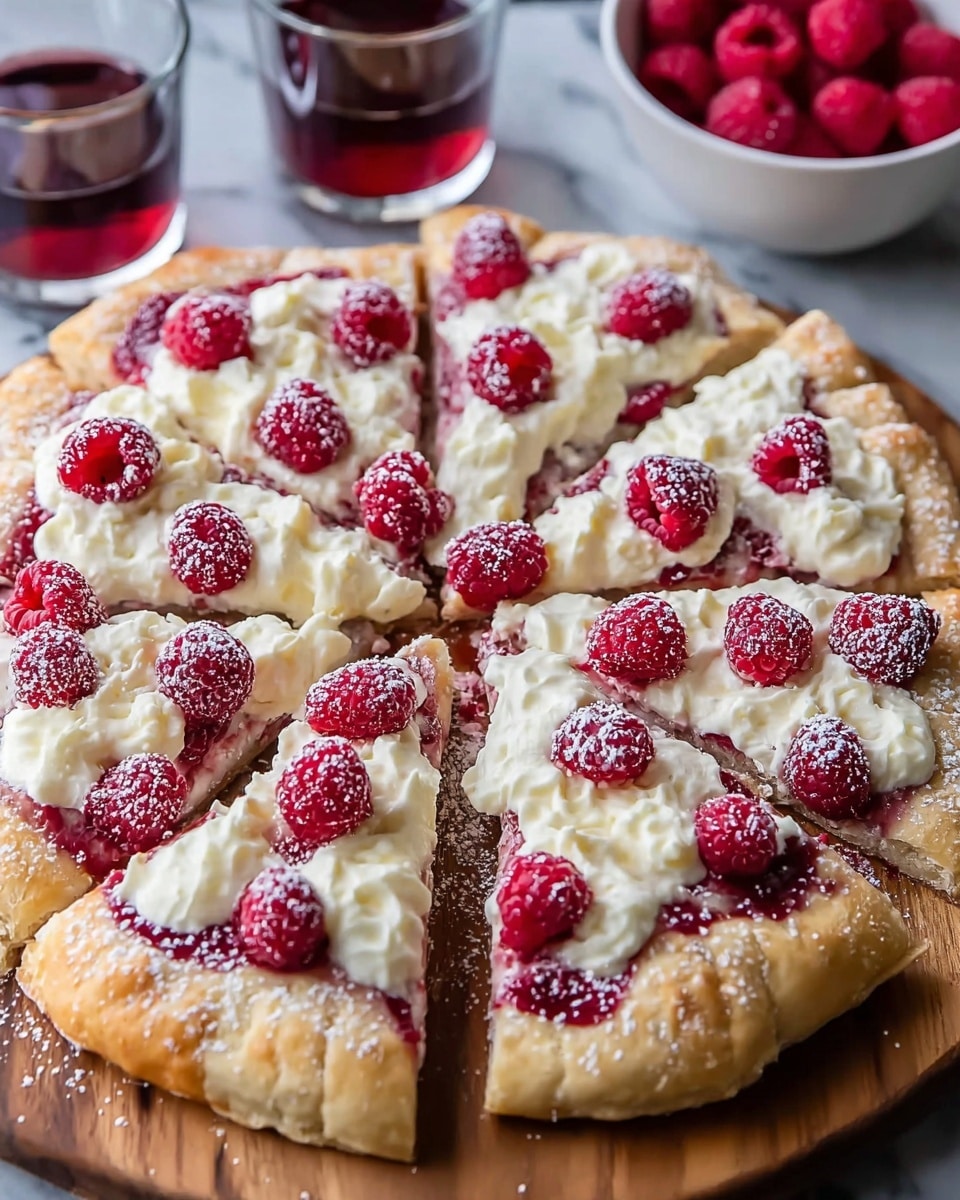 Indulgent Raspberry Cheesecake Dessert Pizza Everyone Will Love Recipe