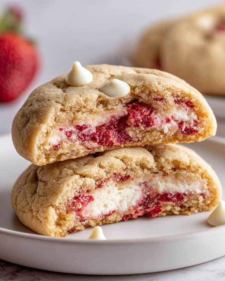 Strawberry Cheesecake Stuffed Cookies Recipe