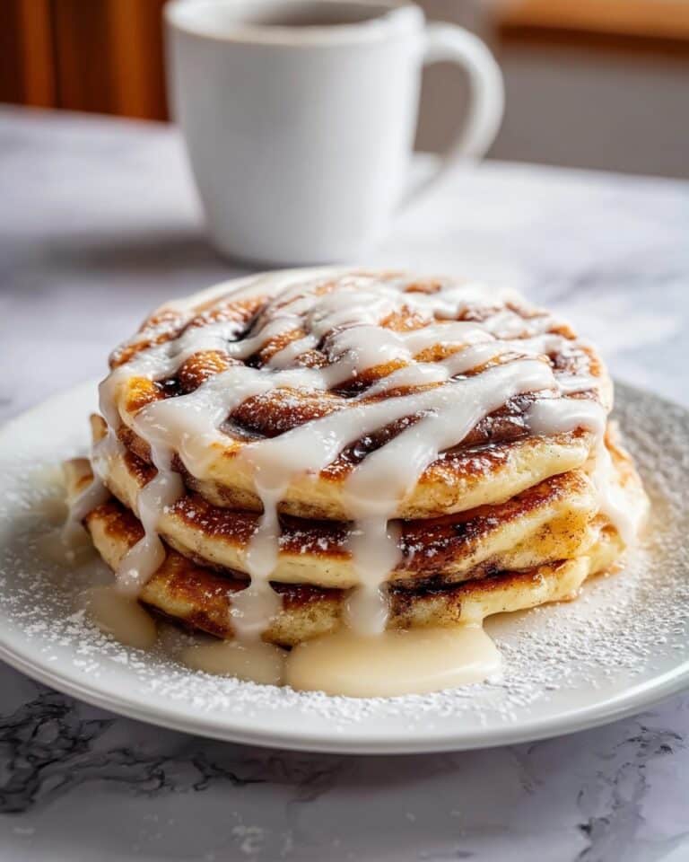 Decadent Cinnamon Roll Pancakes Ready in 30 Minutes Recipe
