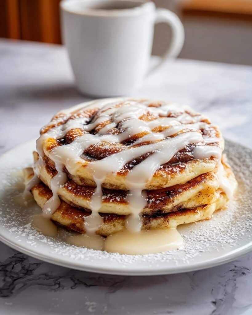 Decadent Cinnamon Roll Pancakes Ready in 30 Minutes Recipe