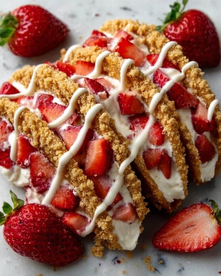 Strawberry Crunch Cheesecake Tacos Recipe