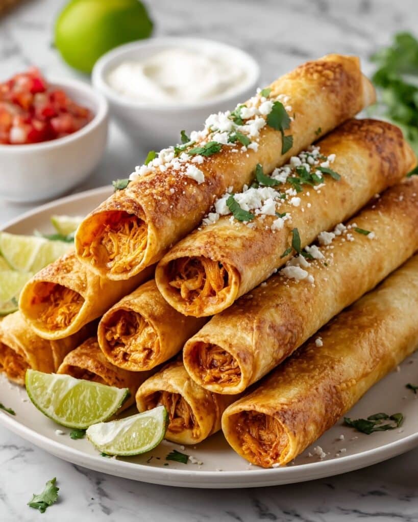 Crispy Chicken Taquitos Recipe