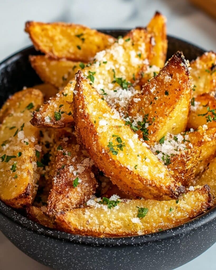 Crispy Garlic Parmesan Fries Recipe