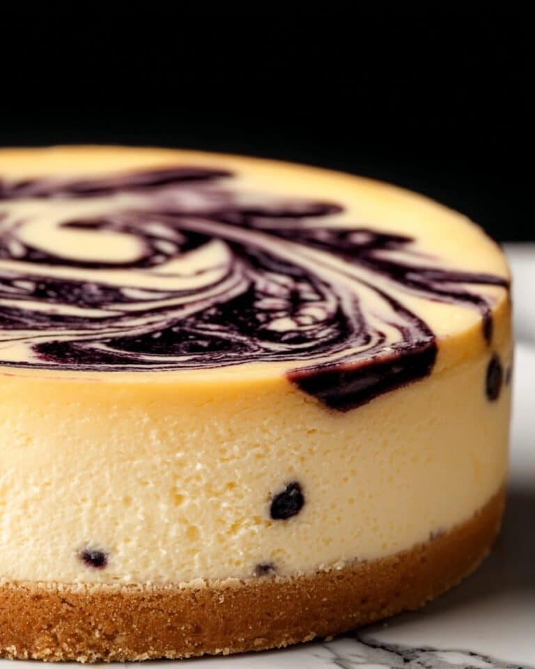 Blueberry Swirl Cheesecake Recipe
