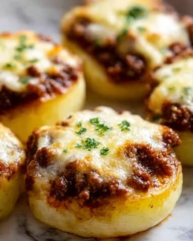 Stuffed Potato Nests with Savory Ground Beef Topping Recipe