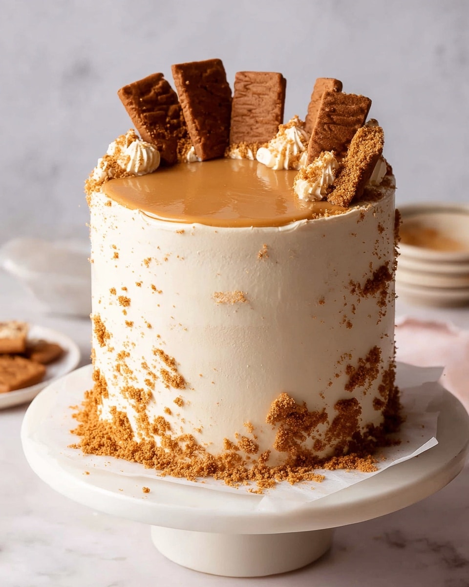 Biscoff Cookie Butter Cake Recipe