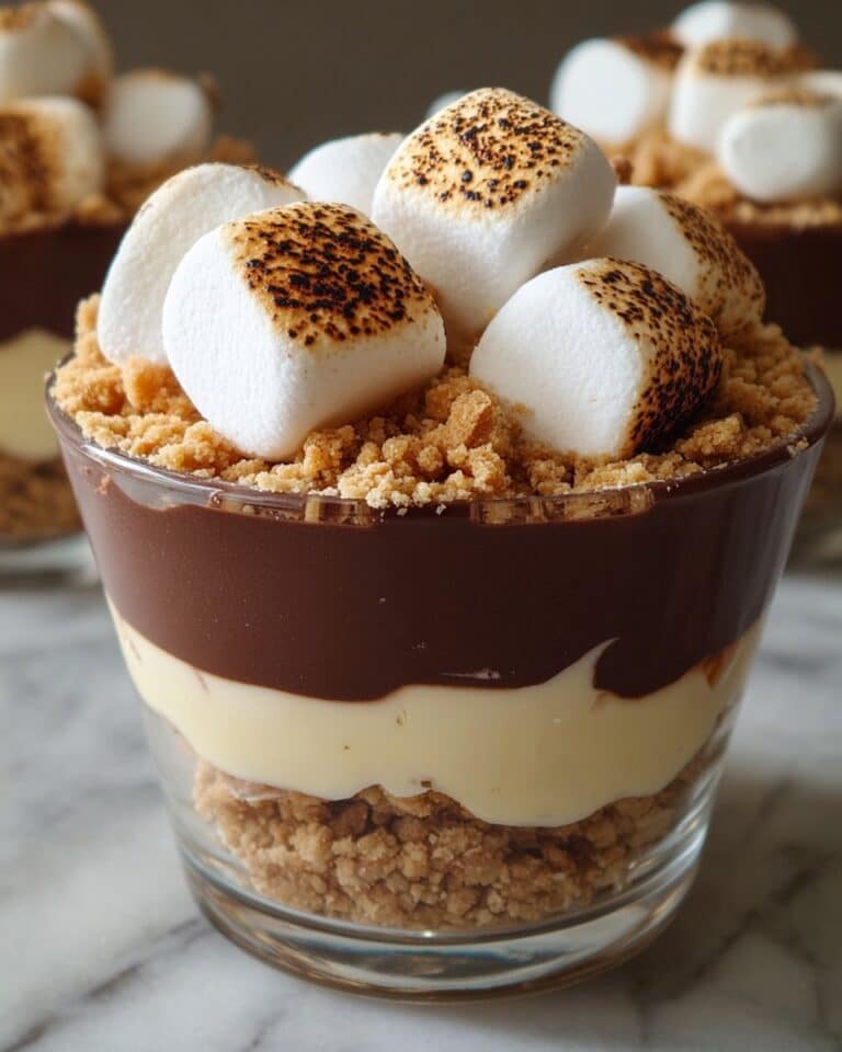 Easy No Bake S’mores Pudding Cups Recipe