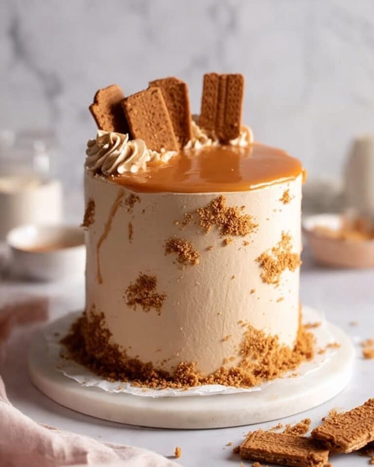Biscoff Cookie Butter Cake Recipe